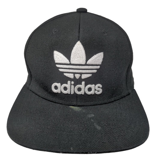 Adidas Men's Snapback Hat Black OSFA Embroidered Trefoil Logo