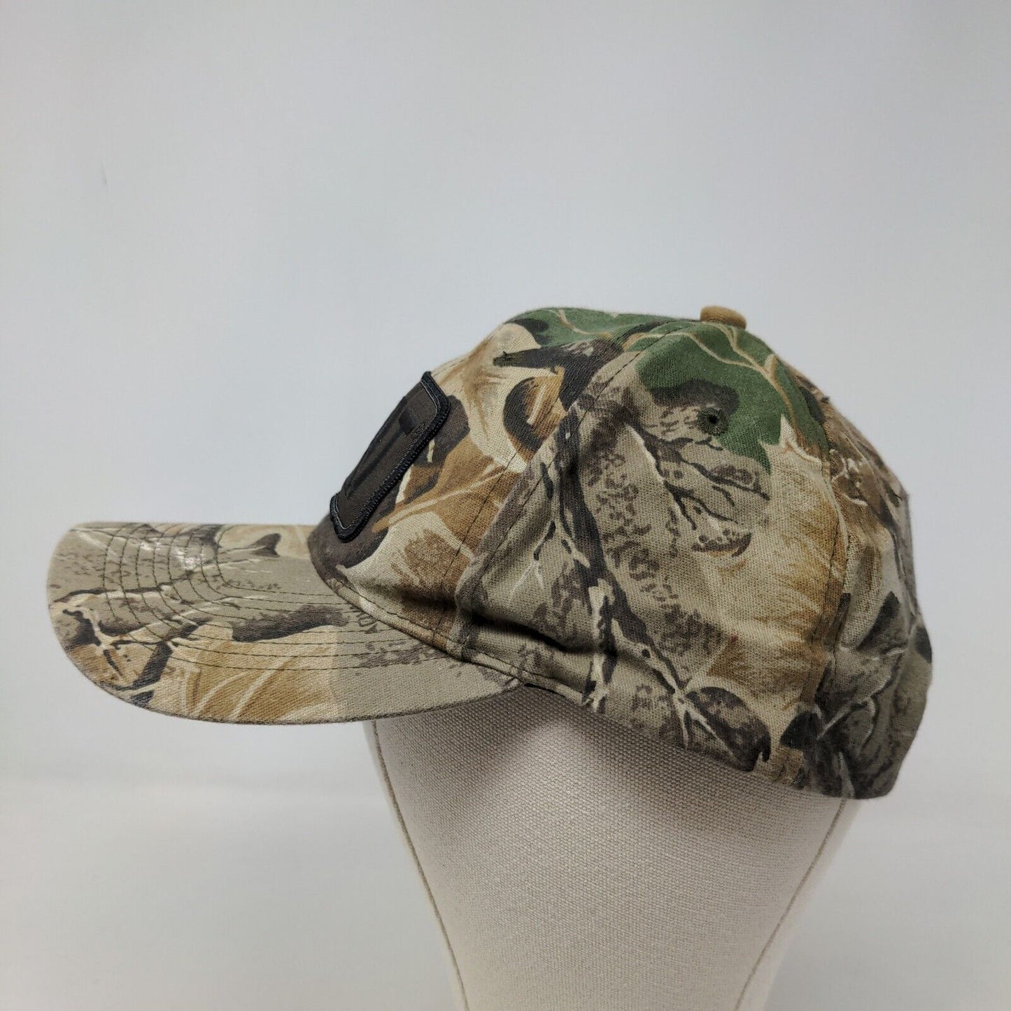 Daystone Men's Snapback Hat Brown Camo CAT Caterpillar Embroidered Logo