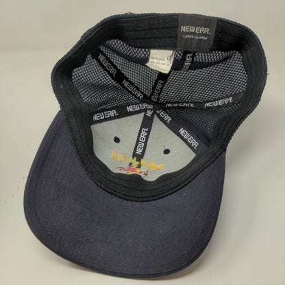 New Era Men's Fitted Hat Blue L/XL Mesh Back CSVH Fire Dept Embroidered Logo