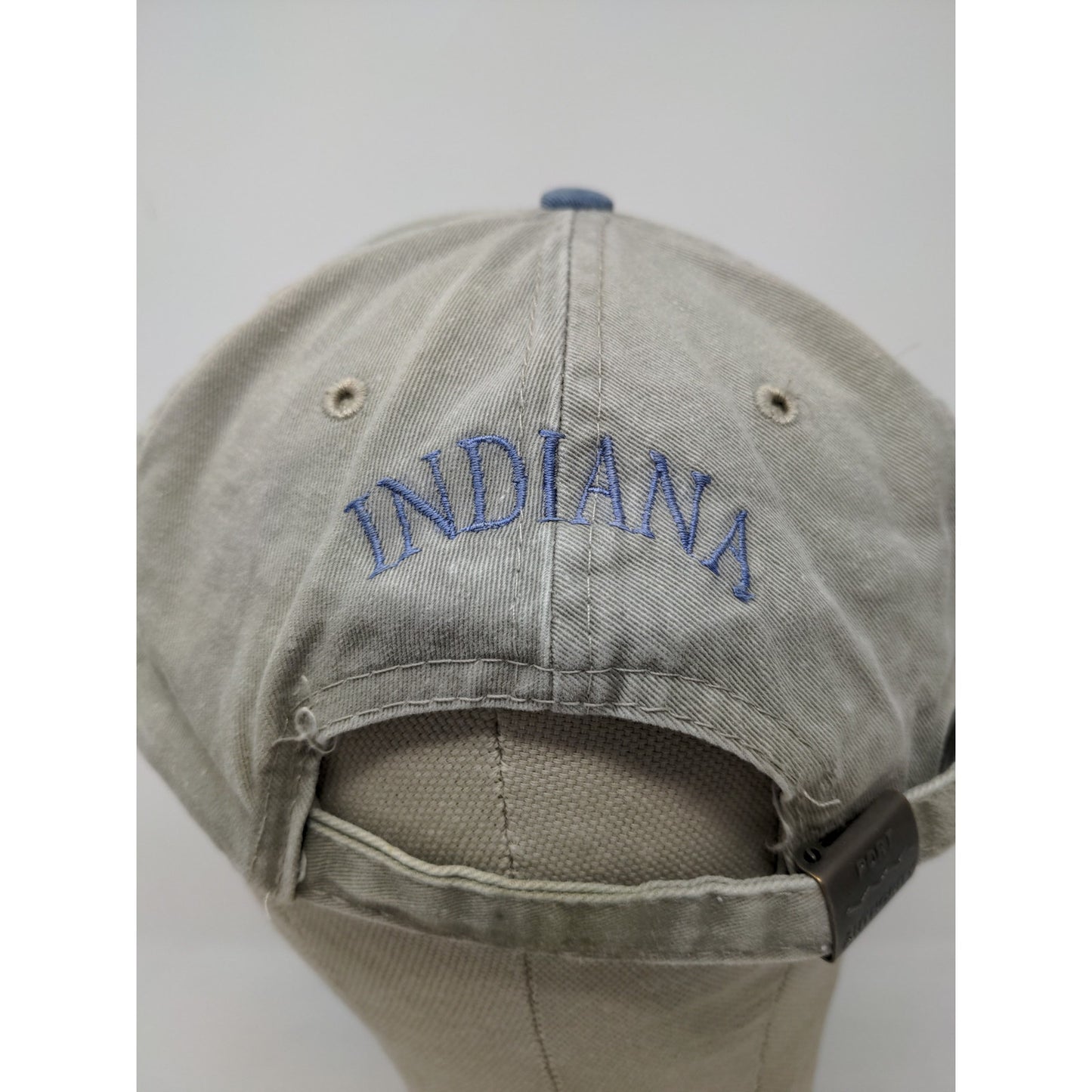 Indiana Team Legion Marriot Slideback Hat Port Authority Adjustable Gray Blue