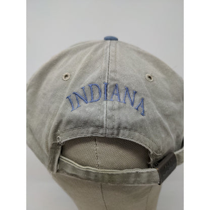 Indiana Team Legion Marriot Slideback Hat Port Authority Adjustable Gray Blue
