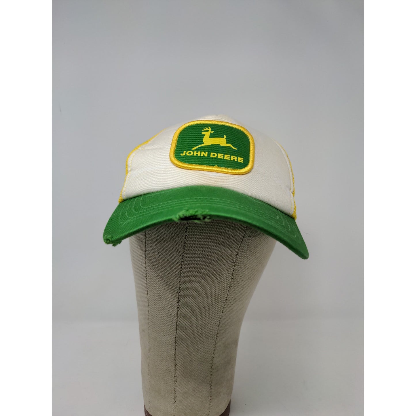 Vintage John Deere Mesh Back Snapback Trucker Hat Embroidered Patch