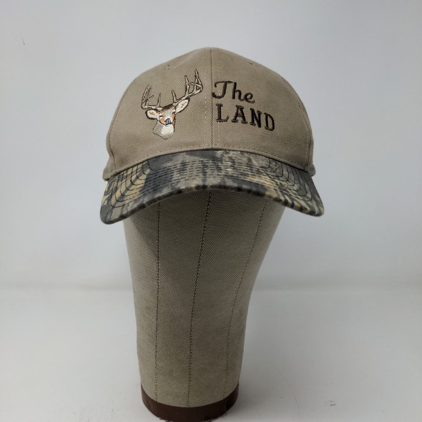 OC Men's Camo Hat Brown Green OSFM The Land Deer Embroidered Logo