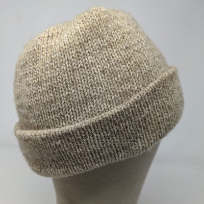 Eddie Bauer Women's Knit Beanie Hat Tan OSFA Vintage Made in USA