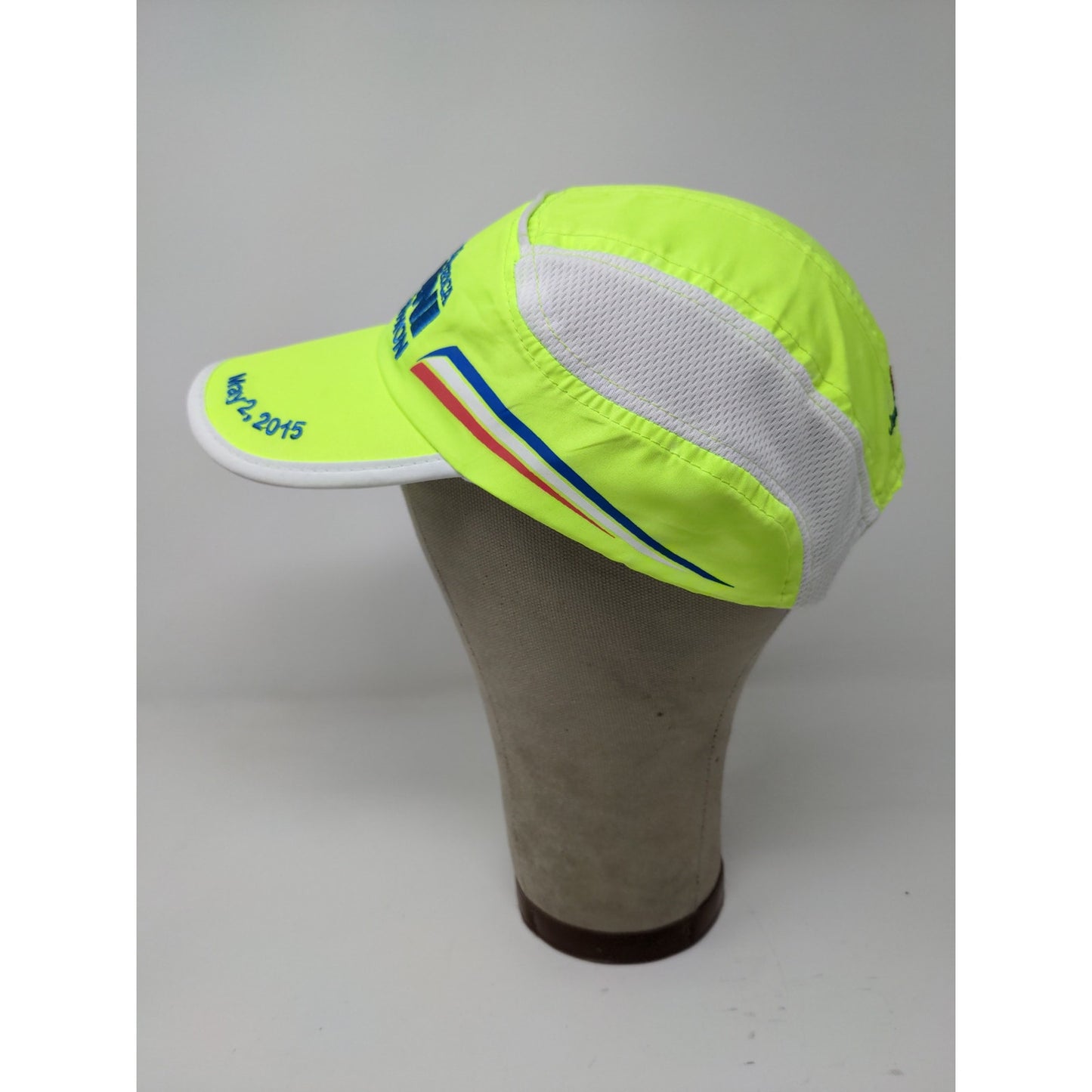 Indy 500 Festival 2015 Mini Marathon Strapback Hat Green Yellow Embroidered