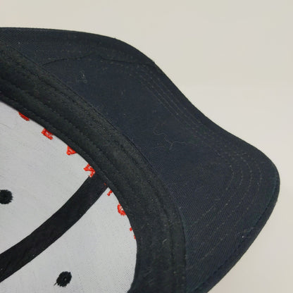 Sean John Cologne Fragrance Snapback Hat Embroidered Logo Spell Out Black