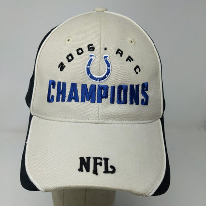 NFL Men's Strapback Indianapolis Colts 2006 AFC Champions Hat Black White OSFA