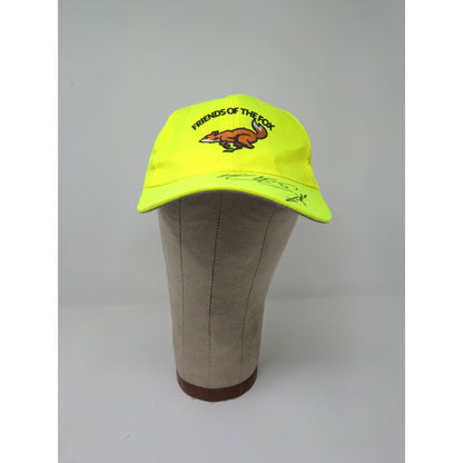 Autographed Friends of the Fox Hat Embroidered Strapback Yellow 2 Signatures