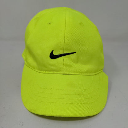 Nike Baby Strapback Hat Bright Green Size Infant Embroidered Swoosh Logo