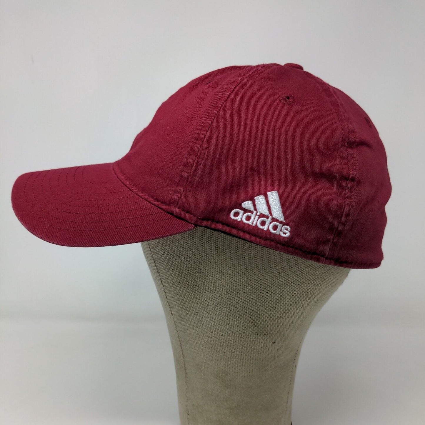 Adidas Men's Hat Red Embroidered Logo Cotton Spandex Stretch