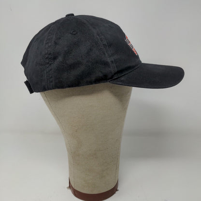 Red Wing Shoes Mens Strapback Hat Black Adjustable Embroidered Logo