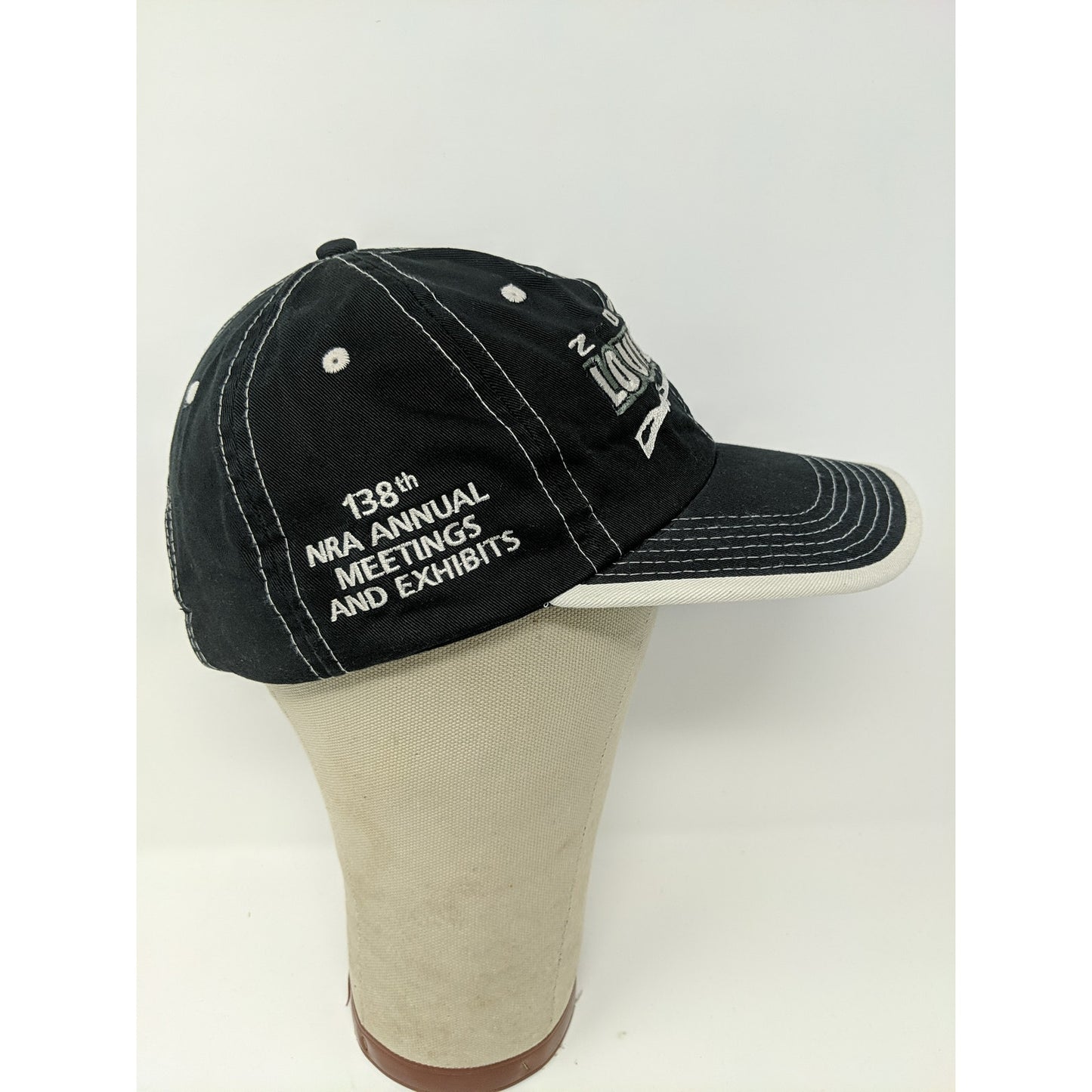 Mens Louisville NRA 2008 138th Annual Meeting Slideback Hat Black Embroidered