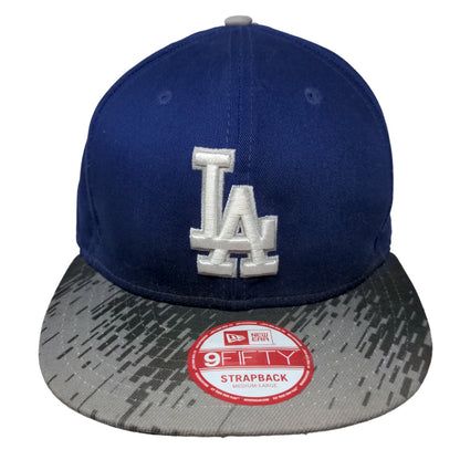 New Era 9Fifty LA Dodgers Fitted Hat Blue Size M-L Embroidered Logo