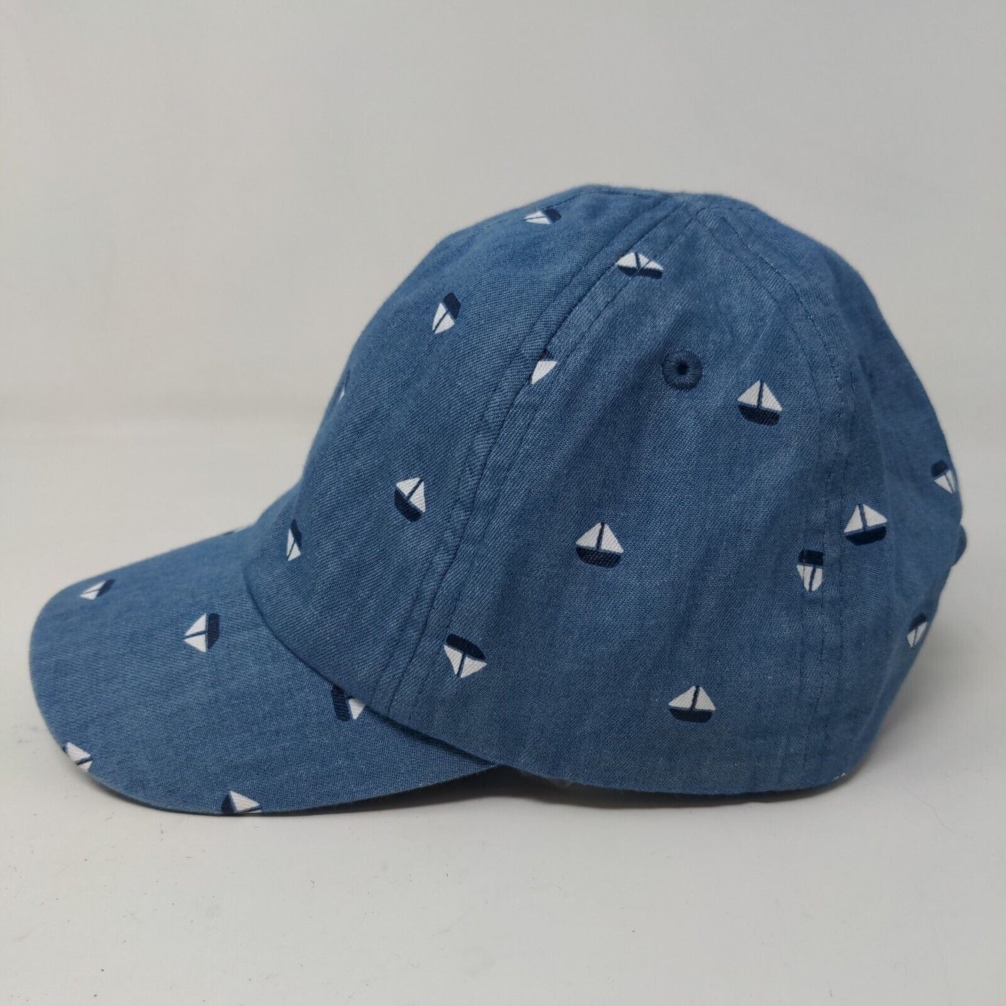 H&M Boy's Toddler Stretchy Hat Blue Size 1.5-2 Years Sailboat Graphic