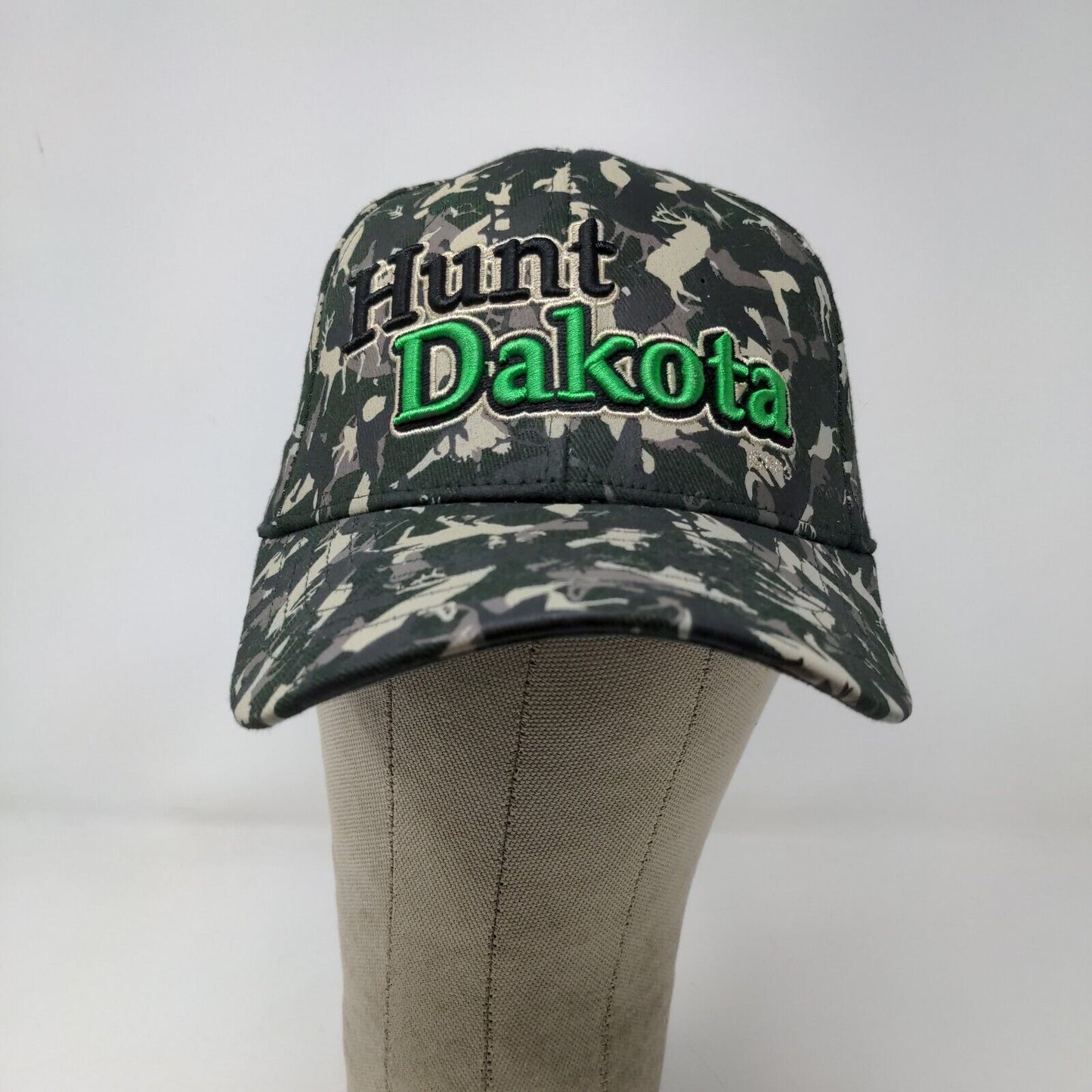 Wraptor Wear Men's Camo Hat Multi Stretch Deer Graphic Embroidered Hunt Dakota