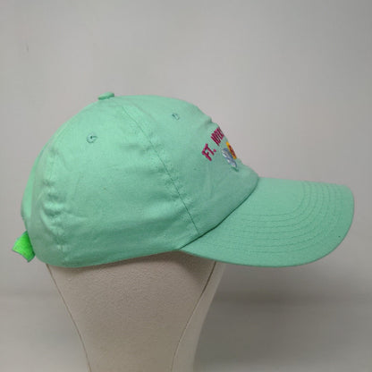 BJR Classic Men's Strapback Hat Blue Green Adjustable Ft. Meyers Beach Logo