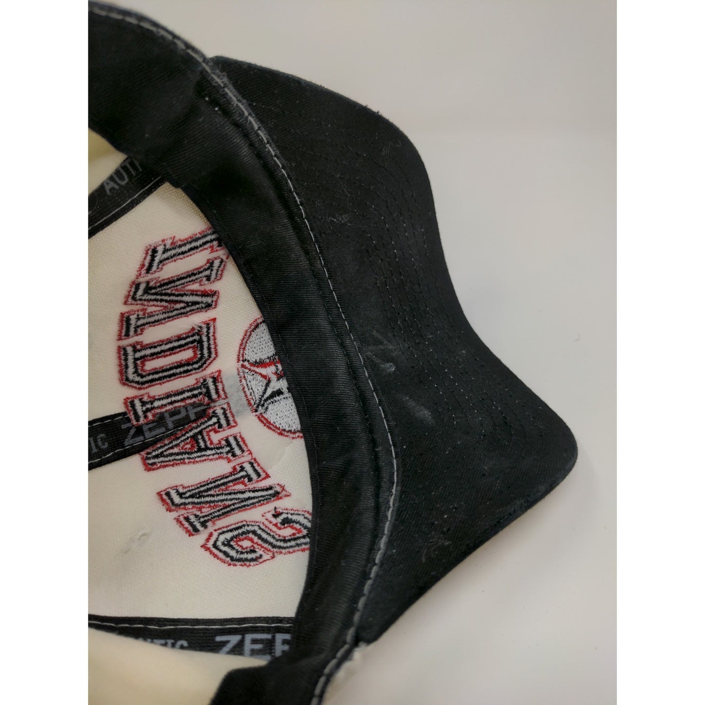 MLB Indianapolis Indians Snapback Hat Embroidered Cream Autographed SEE DESC