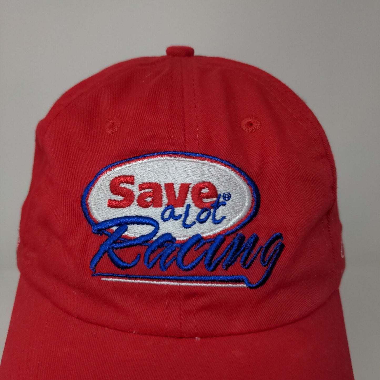 Save a Lot Racing Men's Slideback Hat Red OSFM Embroidered Logo