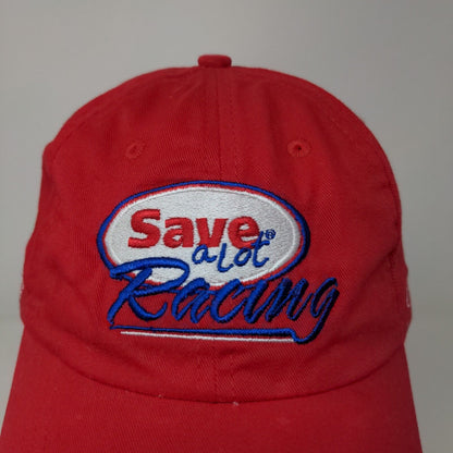 Save a Lot Racing Men's Slideback Hat Red OSFM Embroidered Logo