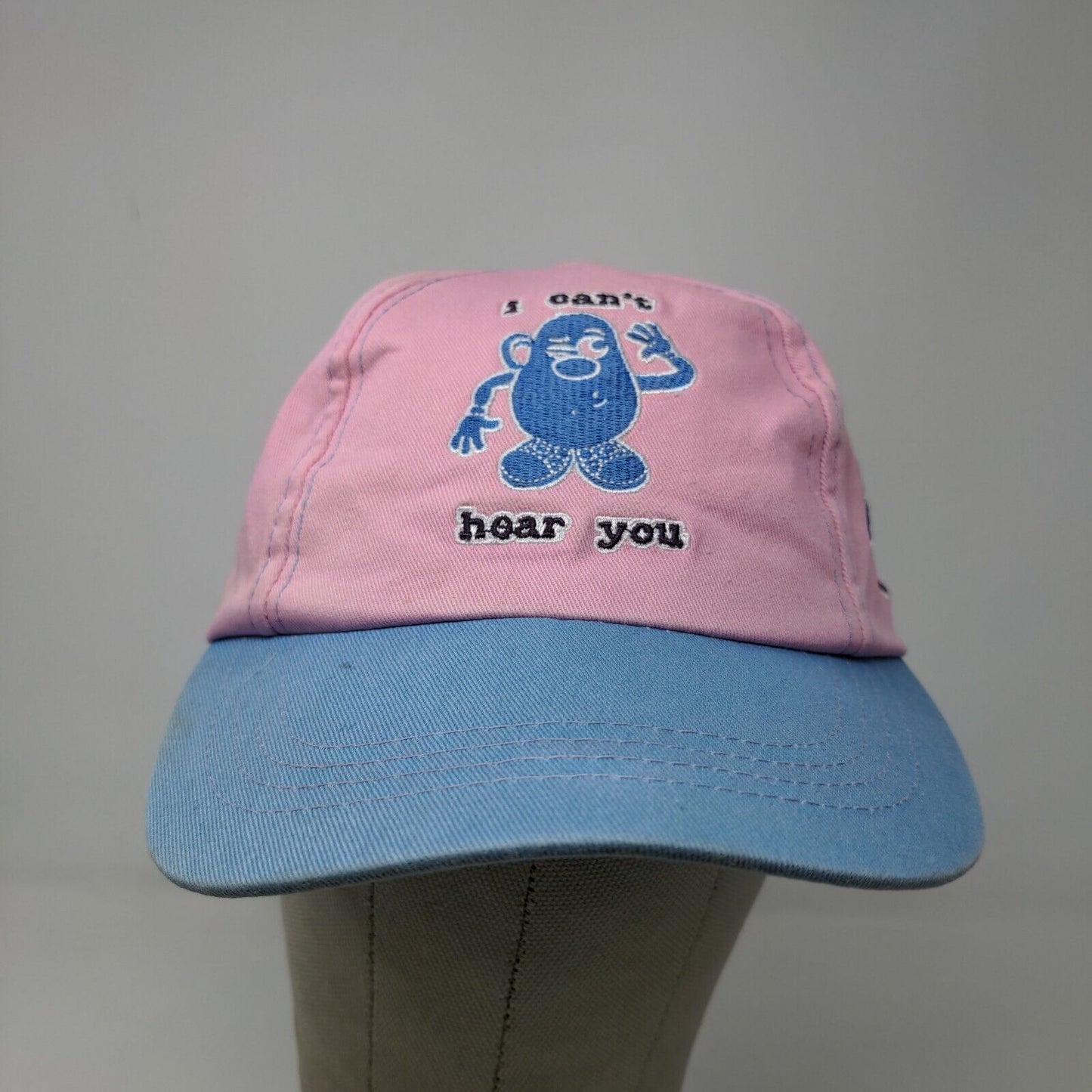 Mr. Potato Head Girls Strapback Hat Pink Blue Adjustable Embroidered Logo