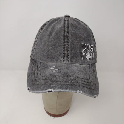 Altered State Dog Mom Slideback Hat Embroidered Paw Gray Distressed