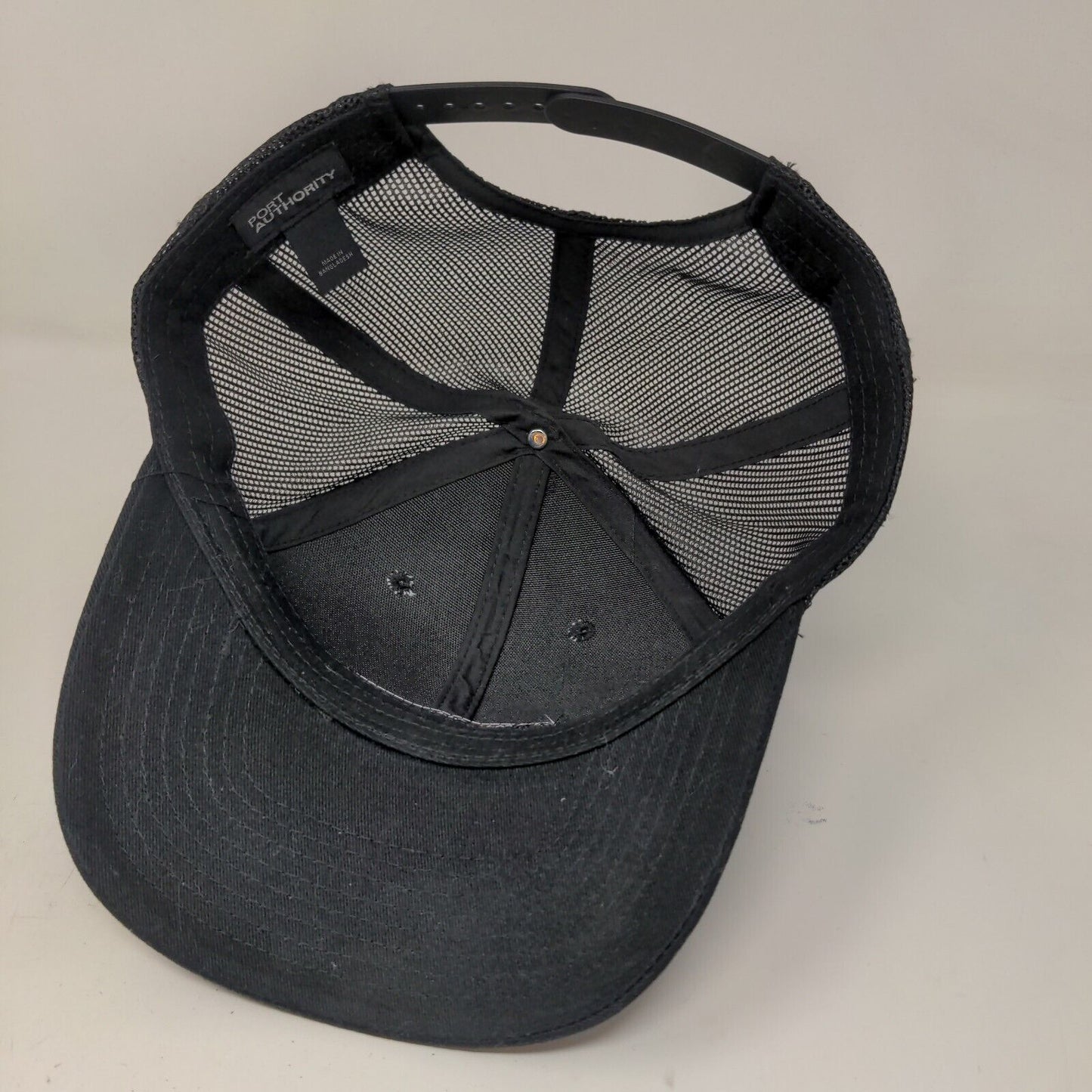 Heartland Tower Solutions Men's Snapback Mesh Back Hat Black Patch Logo