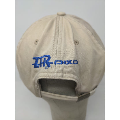 Dixon ZTR Slideback Hat Adjustable Khaki Blue Spell Out Embroidered Patch