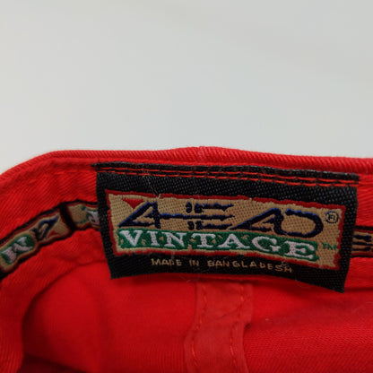 Las Vegas Bear's Best Golf Course Dobber Slideback Hat Embroidered Logo Red