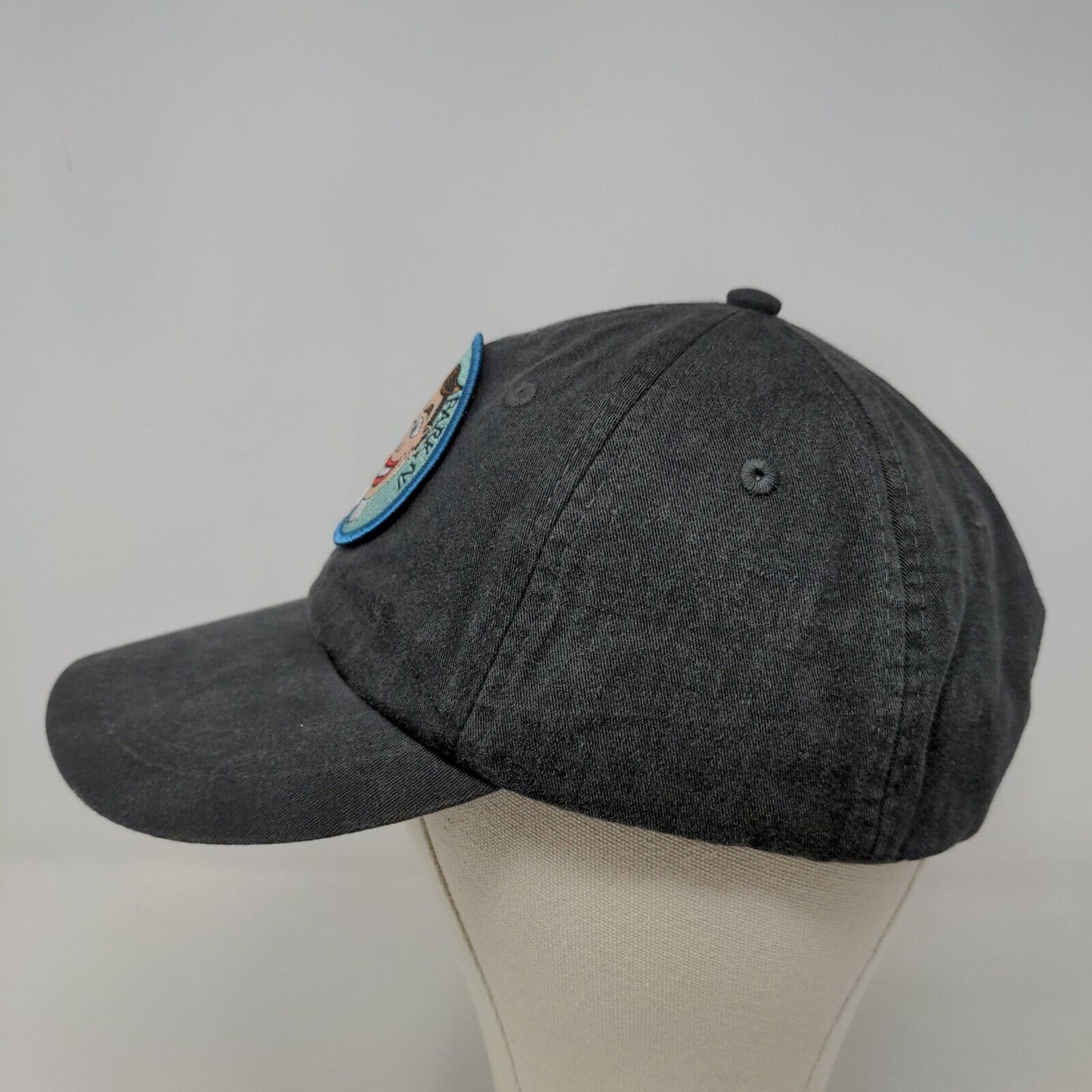 Unbranded Men's Slideback Hat Gray Adjustable Embroidered Asbury Park NJ Logo