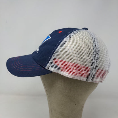 Valvoline Men's Snapback Mesh Back Hat Blue White OSFA Embroidered Logo