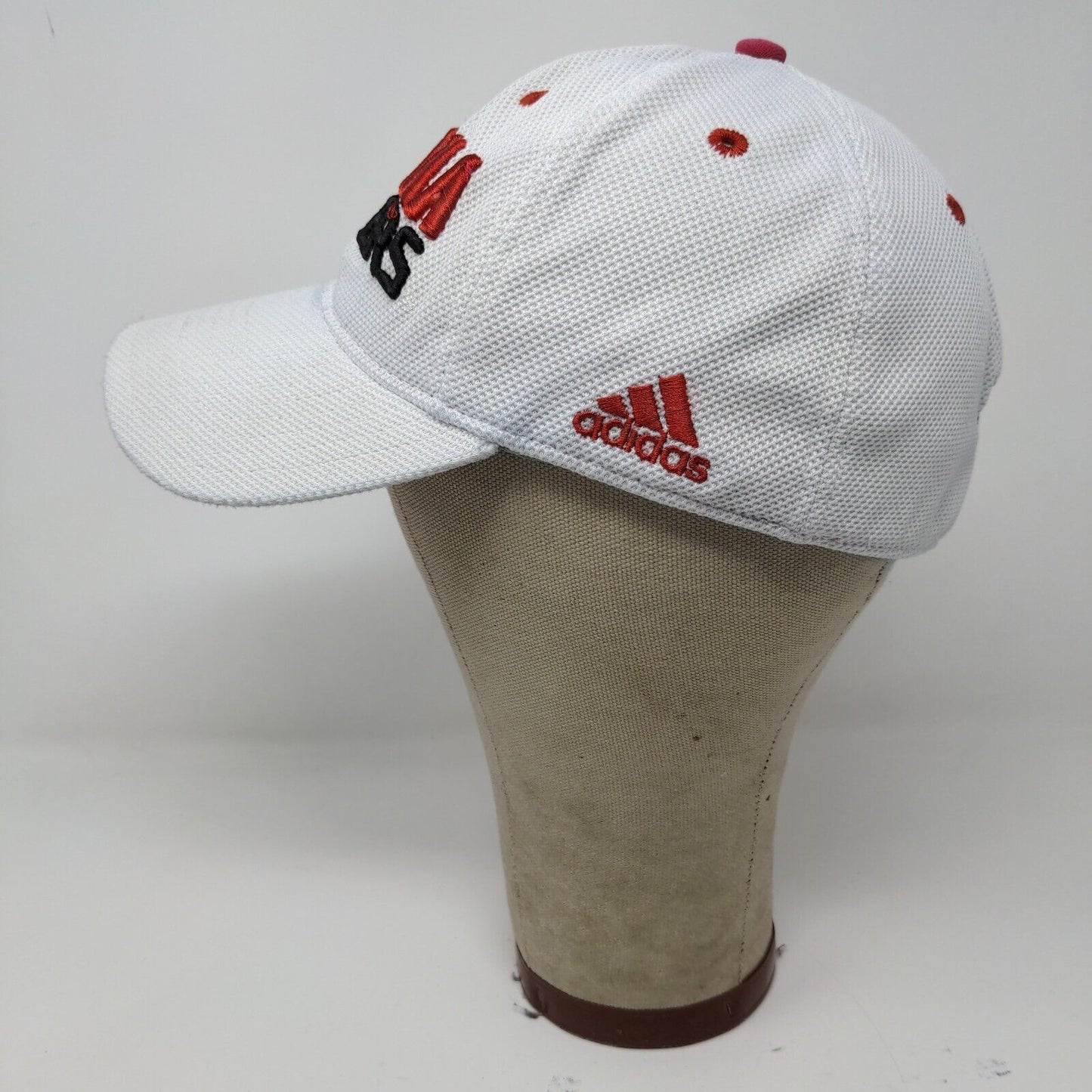 NCAA Indiana Hoosiers IU Fitted Adidas Baseball Hat White Embroidered Logo