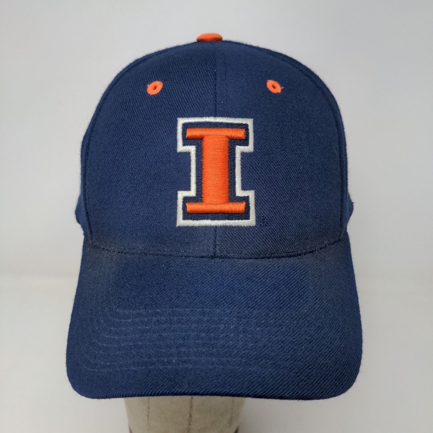 Nike Team Men's Fighting Illini Illinois Strapback Hat Blue OSFA 100% Wool