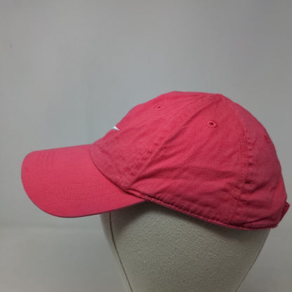 Nike Girl's Strapback Hat Pink Size Child 100% Cotton Embroidered Swoosh Logo