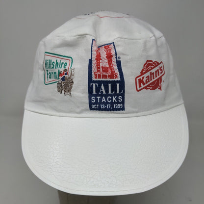 Unbranded Men's Tall Stacks '99 Hillshire Farms Kahn's Hat White Logo Vintage