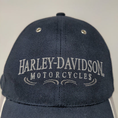 Harley Davidson Men's Fitted Hat Blue Size 59CM Embroidered Logo