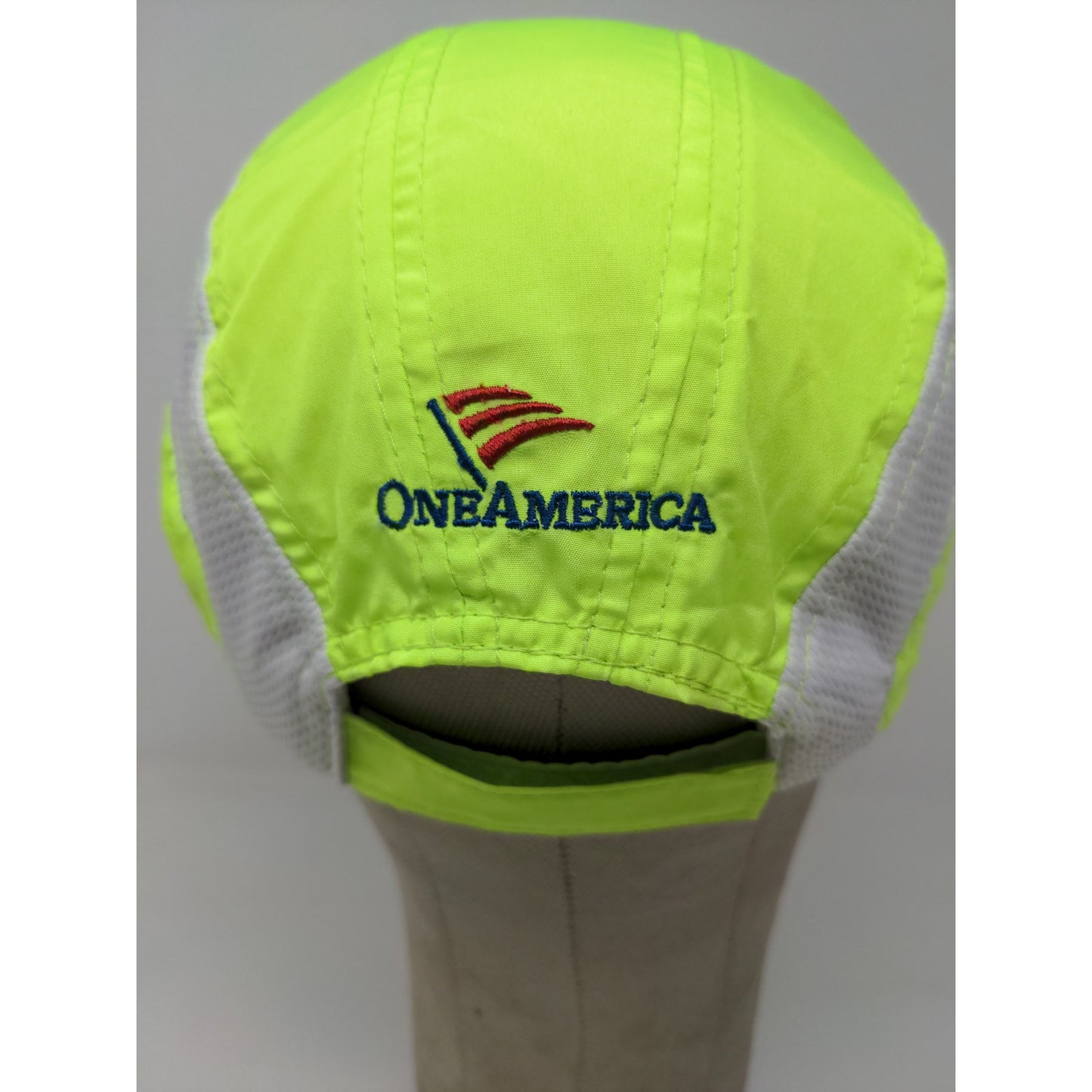 Indy 500 Festival 2015 Mini Marathon Strapback Hat Green Yellow Embroidered