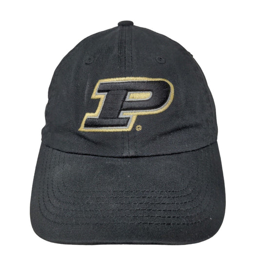 Top of the World Men's Slideback Hat Black Size OSFA Embroidered Purdue Logo