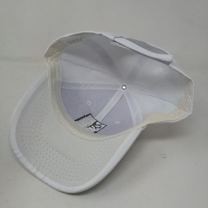 Unbranded Men's Strapback Hat White 100% Acrylic Farah Nile Cruise Logo