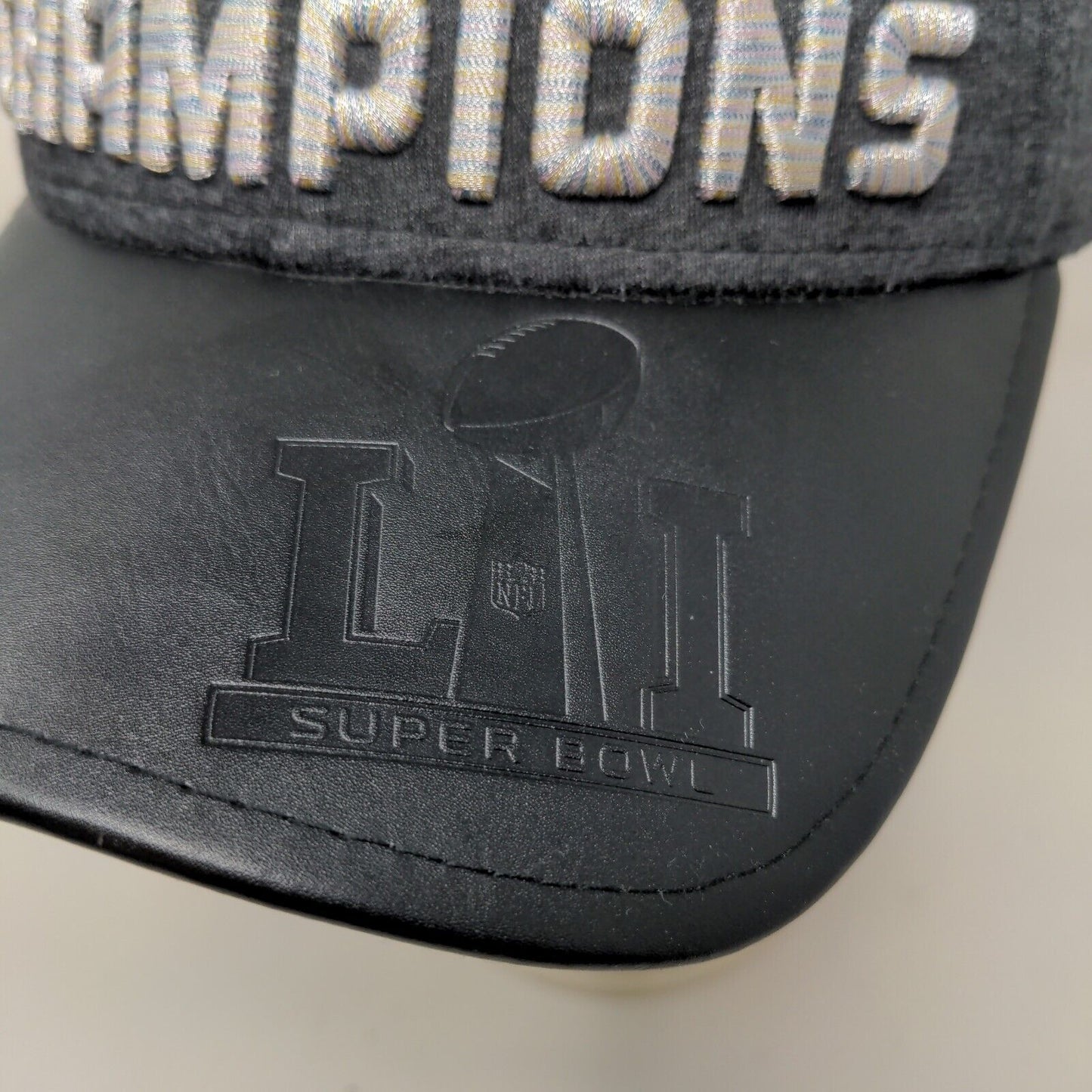 New Era 9 Forty Men's Strapback Hat Gray Super Bowl Lii 52 New England Patriots