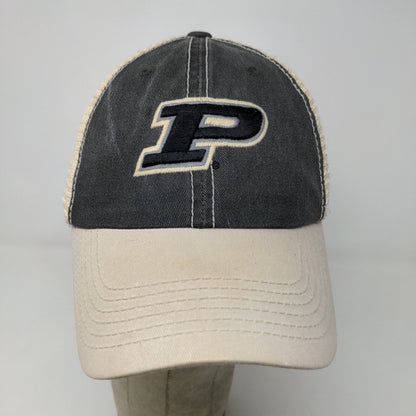 Top of the World Men's Snapback Mesh Back Purdue Boilermakers Hat Tan Gray