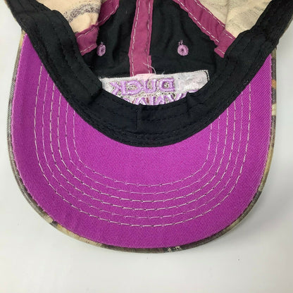 DUCK DYNASTY Camo Cap/Hat, A&E TV Series Ladies Fit Patch Logo Spell Out
