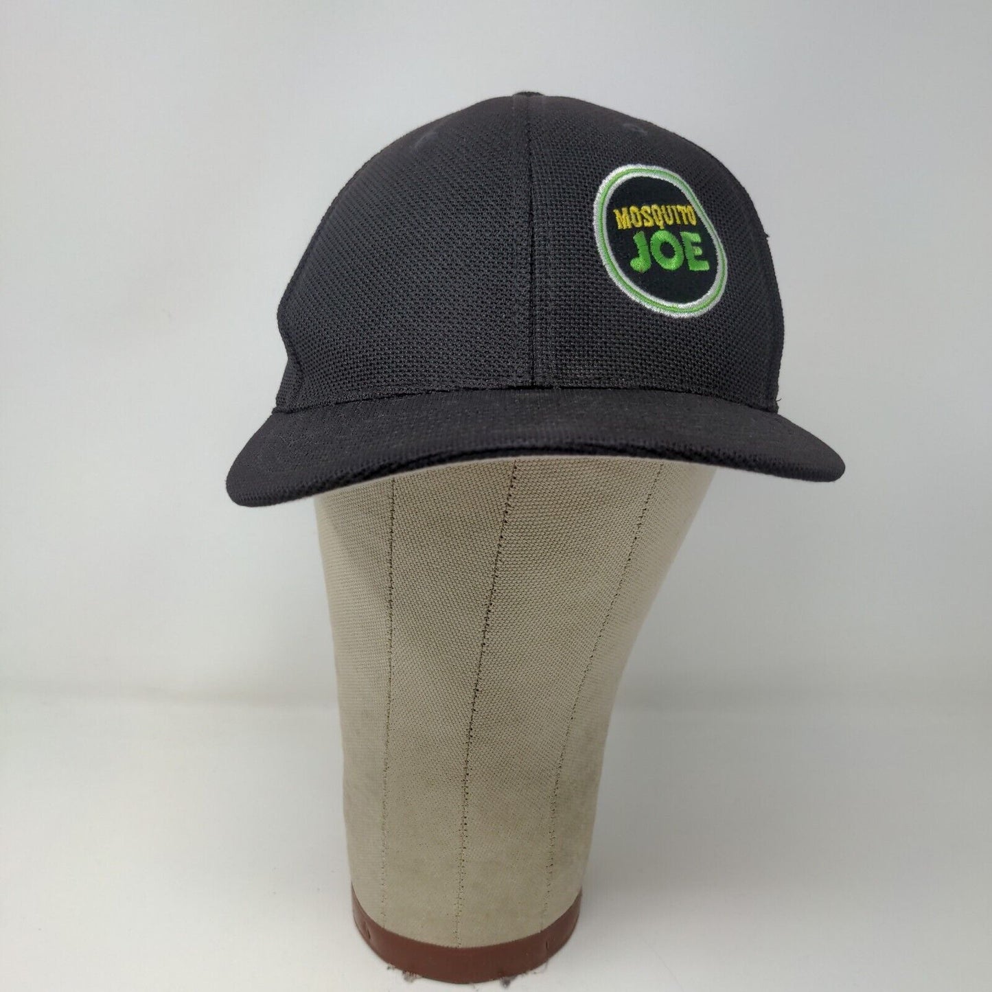 Mosquito Joe Mens FlexFit Hat Black Stretch Embroidered Logo Pest Control