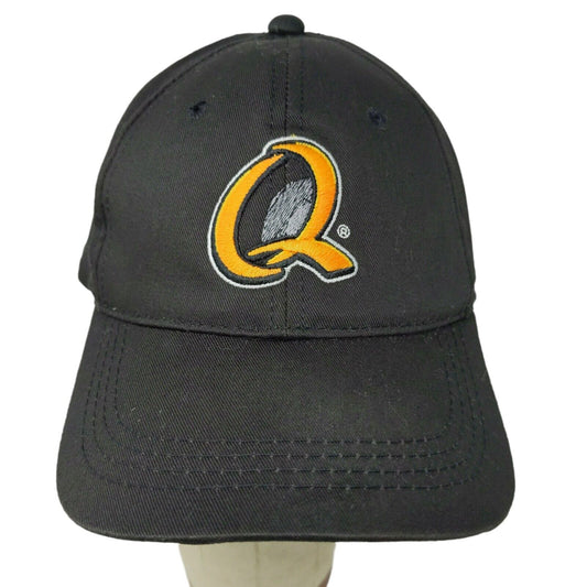 Quaker State Men's Strapback Hat Cap OSFA Black Adjustable Embroidered Logo