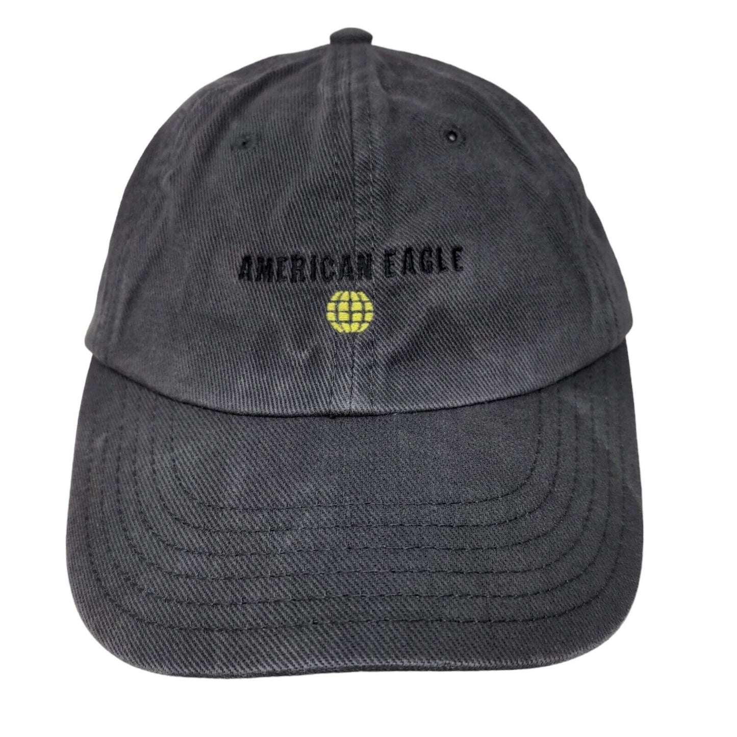 American Eagle Men's Slideback Hat Gray Size OS Embroidered Logo 100% Cotton