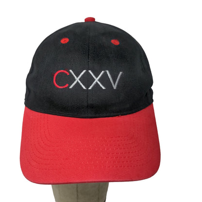 Carnegie Hall CXXV 125 Strapback Hat Red Black Adjustable Embroidered Logo