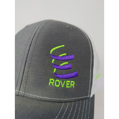 Richardson Mesh Back Snapback Hat Embroidered Rover Logo Gray White Dual 42"