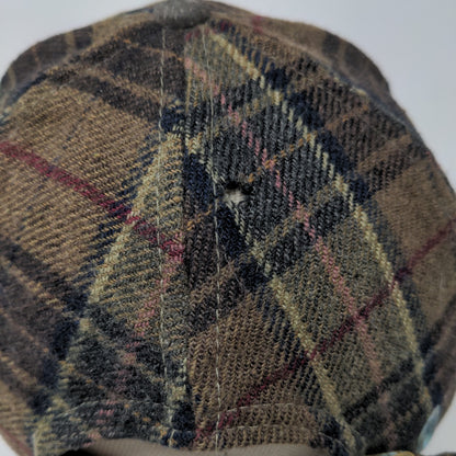 FedEx Mens Slideback Hat Brown Plaid OSFA One Size Embroidered Logo