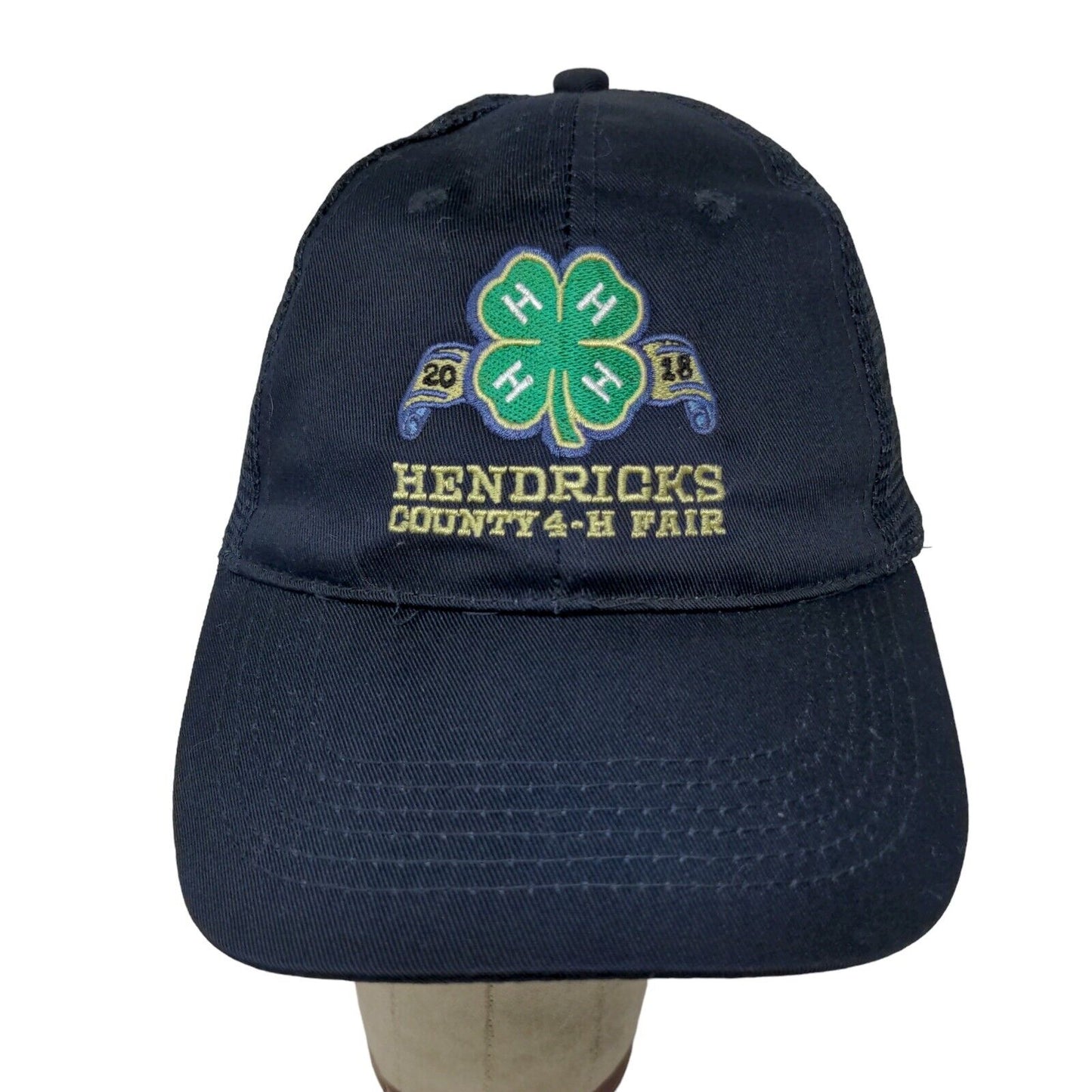 Otto Hendricks County 4-H Fair Blue Snapback Meshback Hat Cap One Size