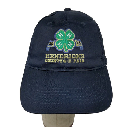 Otto Hendricks County 4-H Fair Blue Snapback Meshback Hat Cap One Size