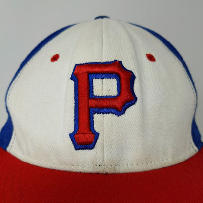 Prep Gear Fitted Hat Red White Blue Size S/M Embroidered P Logo
